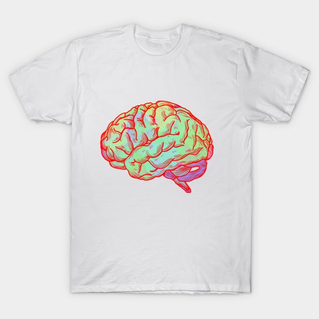 Brain T-Shirt by Pau1216p